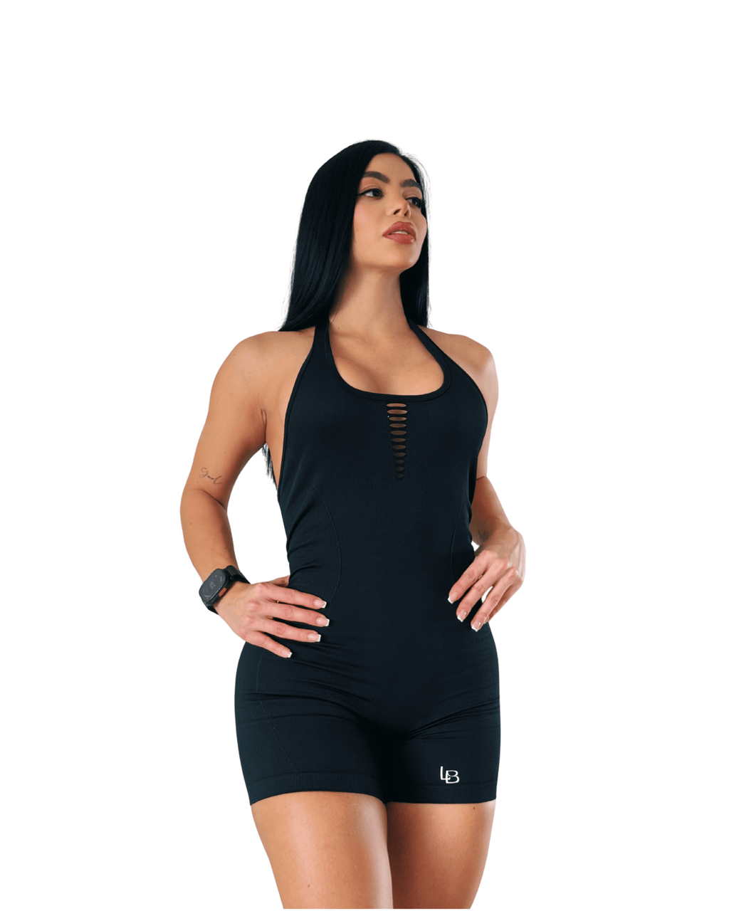 Enterizo Deportivo Halo Noir LeBelleSport No.1