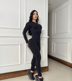 Enterizo Sxy Open Form LeBelleSport Negro