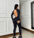 Enterizo Sxy Open Form LeBelleSport Negro