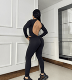 Enterizo Sxy Open Form LeBelleSport Negro